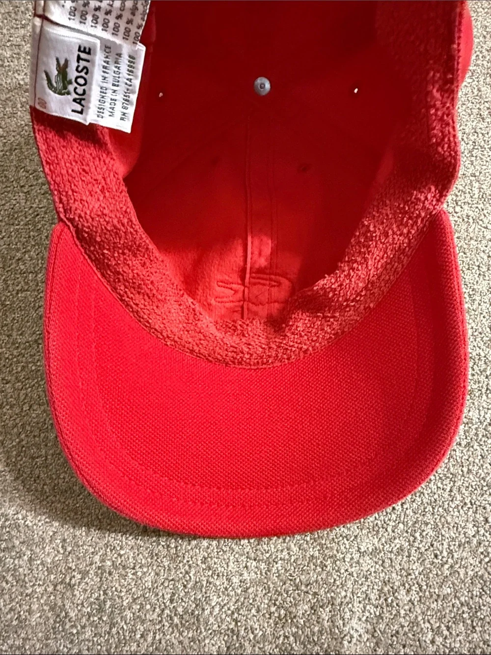 Lacoste bold red